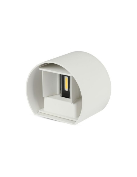 Lampada da Parete 6W con Chip Bridglux Corpo Bianco Rotondo IP65 4000K