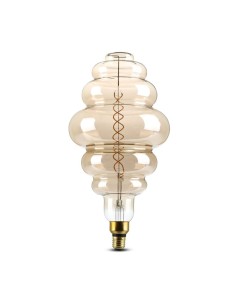 Lampadina LED S200 Fumé/Doppio Filamento 8W 1800K E27 Dimmerabile