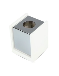 GU10 Superficie in gesso con fondo quadrato cromato