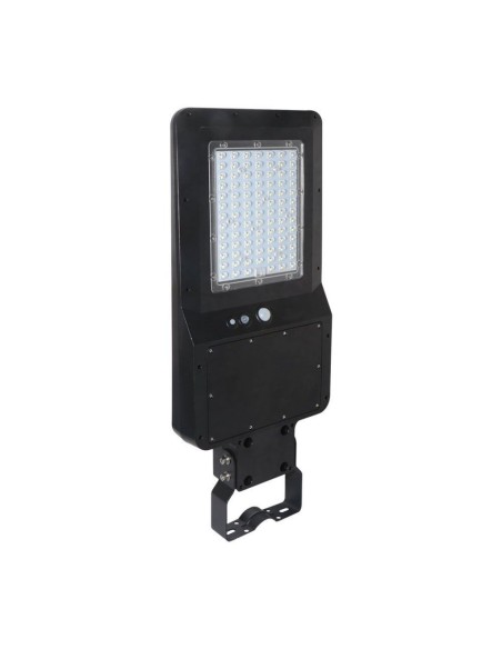 Lampione Solare LED 40W Corpo Nero 4000K 120 lm/W