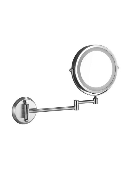 Lampada da specchio a LED da 3 W montata a parete con 4 batterie AAA Corpo in nichel D 17 cm 6400K