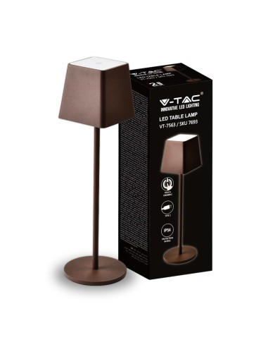 Lampada da tavolo 2W Corpo in Corten IP54 3000K