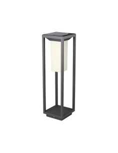 Paletto luminoso LED solare 2W Samsung Chip Corpo grigio 3000K