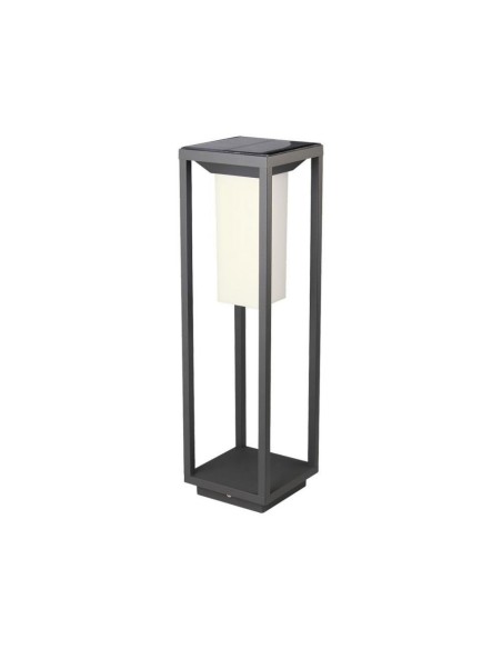 Paletto luminoso LED solare 2W Samsung Chip Corpo grigio 3000K