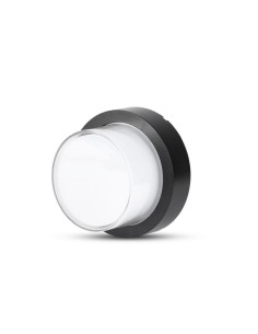 Lampada da Parete LED 12W Nera Rotonda 3000K