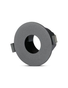 Raccordo GU10 nero + tondo nero