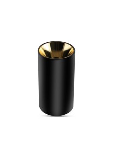 Raccordo GU10 rotondo nero + oro