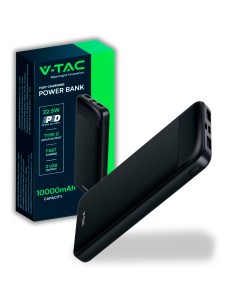 Power Bank con caricabatterie rapido da 10000 mAh nero