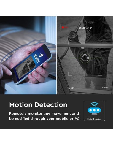 Camera di Videosorveglianza da Interno 2MP 1080px IP WiFi Orientabile PTZ Visione Notturna e Sensore di Movimento-preview294