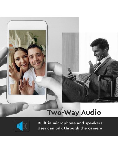 Camera di Videosorveglianza da Interno 2MP 1080px IP WiFi Orientabile PTZ Visione Notturna e Sensore di Movimento-preview299