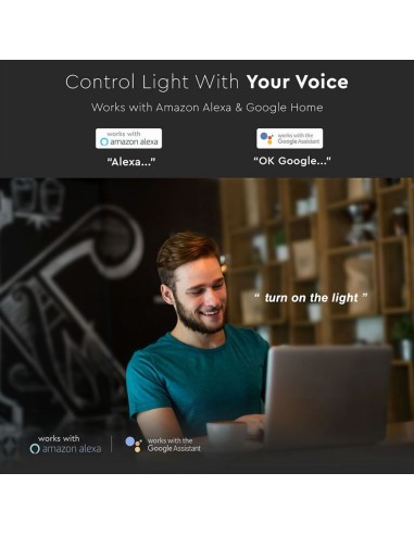 Plafoniera LED Rotonda 60W 3 in 1 Effetto Stellato Compatibile con Google Home e Amazon Alexa Dimmerabile-preview 1839