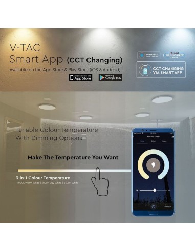 Plafoniera LED Rotonda 60W 3 in 1 Effetto Stellato Compatibile con Google Home e Amazon Alexa Dimmerabile-preview 1840