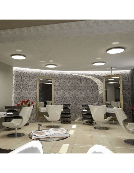 Plafoniera LED Rotonda 60W 3 in 1 Effetto Stellato Compatibile con Google Home e Amazon Alexa Dimmerabile-preview 1842