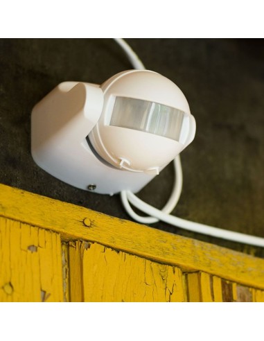 Sensore di Movimento a Infrarossi 180 gradi Montaggio a Plafone Orientabile Colore Bianco (Max 300W) IP44-preview 3019