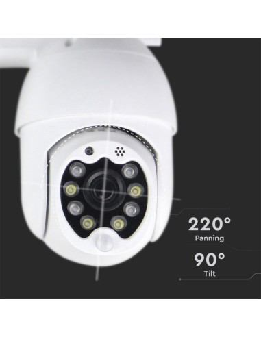 Camera di Videosorveglianza da Esterno 3MP IP WiFi Orientabile PTZ Visione Notturna e Sensori di Movimento-preview307