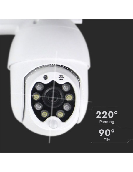 Camera di Videosorveglianza da Esterno 3MP IP WiFi Orientabile PTZ Visione Notturna e Sensori di Movimento-preview307