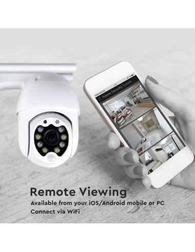 Camera di Videosorveglianza da Esterno 3MP IP WiFi Orientabile PTZ Visione Notturna e Sensori di Movimento-preview313