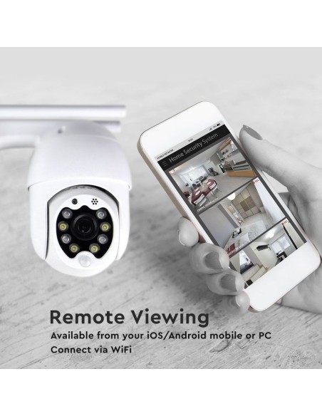 Camera di Videosorveglianza da Esterno 3MP IP WiFi Orientabile PTZ Visione Notturna e Sensori di Movimento-preview313