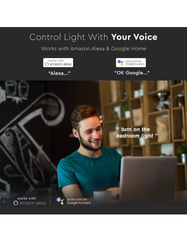 Lampadina LED E14 4 5W a Candela Compatibile con Google Home e Amazon Alexa Tramite App V-Tac Smart RGB-preview59