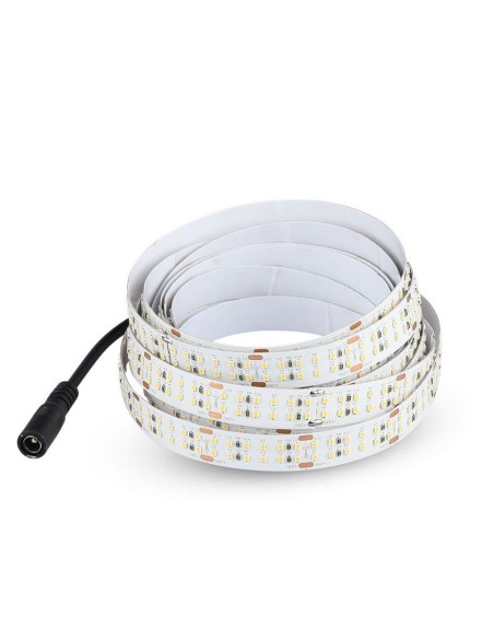 Strip LED SMD2216 30W/m 5m 360 LED/m con Connettore Jack 2.1 da 24V CRI maggiore 95 4000K IP20 14mm-preview 6632