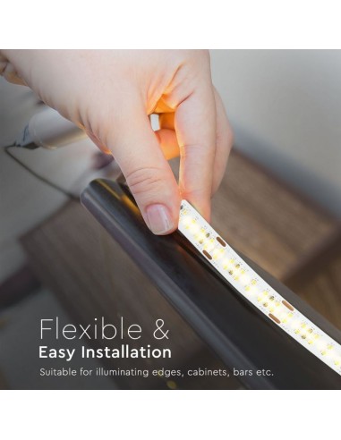 Strip LED SMD2216 30W/m 5m 360 LED/m con Connettore Jack 2.1 da 24V CRI maggiore 95 4000K IP20 14mm-preview 6634