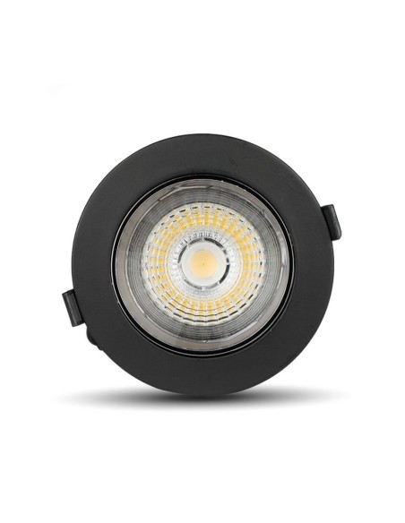 Faretto LED Chip Samsung da Incasso Rotondo LED COB 30W Riflettore Orientabile Colore Nero 6400K-preview 5014