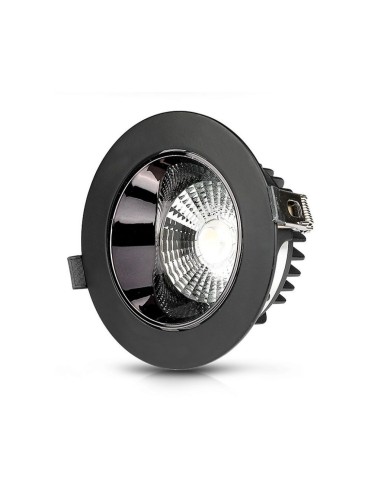 Faretto LED Chip Samsung da Incasso Rotondo LED COB 30W Riflettore Orientabile Colore Nero 6400K-preview 5015