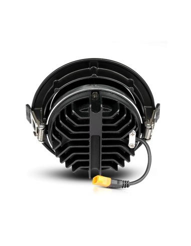 Faretto LED Chip Samsung da Incasso Rotondo LED COB 30W Riflettore Orientabile Colore Nero 6400K-preview 5016