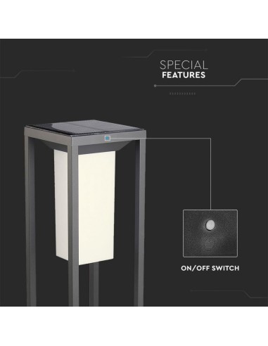 Lampada Solare LED Chip Samsung da Muro Esterno 2W Rettangolare Sensore di Movimento Crepuscolare-preview269