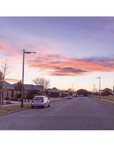 Armatura Stradale LED SMD 40W 120LM/W con Pannello Solare e Sensore PIR Colore Nero 4000K IP65-preview 3102