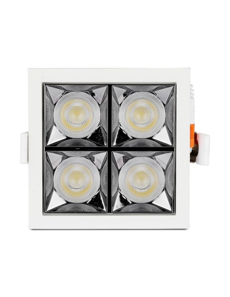 Faretto LED Chip Samsung da Incasso 16W (4*4W) UGR minore 19 12 gradi 2700K CRI maggiore 90-preview 1379