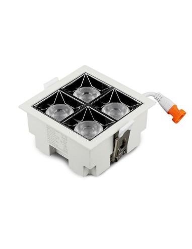 Faretto LED Chip Samsung da Incasso 16W (4*4W) UGR minore 19 12 gradi 4000K CRI maggiore 90-preview 1360