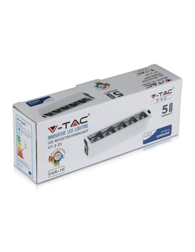 Faretto LED Chip Samsung da Incasso 20W (5*4W) UGR minore 19 12 gradi 5700K CRI maggiore 90-preview 1394