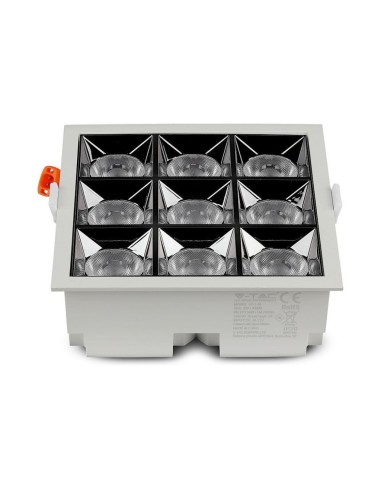 Faretto LED Chip Samsung da Incasso 36W (9*4W) UGR minore 19 36 gradi 5700K CRI maggiore 90-preview 1640