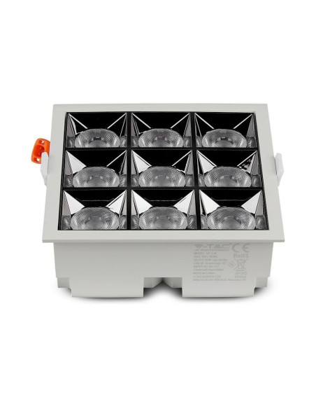 Faretto LED Chip Samsung da Incasso 36W (9*4W) UGR minore 19 36 gradi 5700K CRI maggiore 90-preview 1640