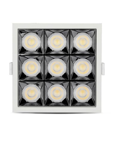 Faretto LED Chip Samsung da Incasso 36W (9*4W) UGR minore 19 36 gradi 5700K CRI maggiore 90-preview 1645