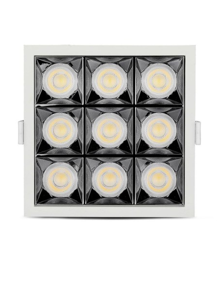 Faretto LED Chip Samsung da Incasso 36W (9*4W) UGR minore 19 36 gradi 5700K CRI maggiore 90-preview 1645