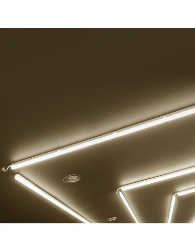 Plafoniera LED Chip Samsung Lineare 4W 30cm Raccordabile con Interruttore 4000K-prodotto in ambiente