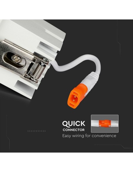 Faretto LED Chip Samsung da Incasso 4W UGR minore 19 12 gradi 5700K CRI maggiore 90-preview 1260