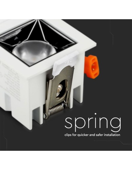 Faretto LED Chip Samsung da Incasso 4W UGR minore 19 12 gradi 5700K CRI maggiore 90-preview 1264