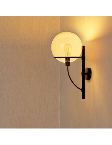 Lampada LED da Muro con Campana in Vetro Sferica e PortaLampada E27 (Max 60W) IP20-preview 2915
