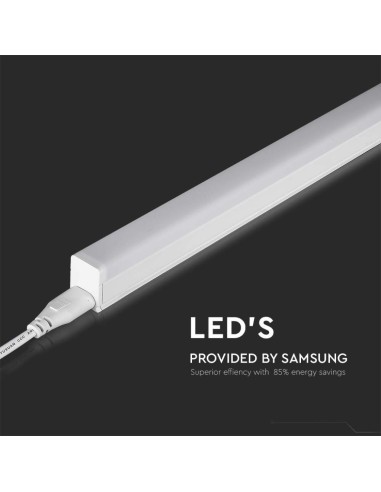 Plafoniera LED Chip Samsung Lineare 16W 120cm Raccordabile con Interruttore 4000K-preview 5782