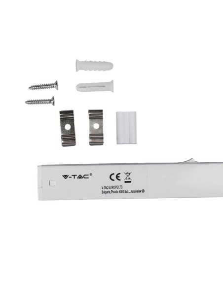 Plafoniera LED Chip Samsung Lineare 16W 120cm Raccordabile con Interruttore 4000K-preview 5783