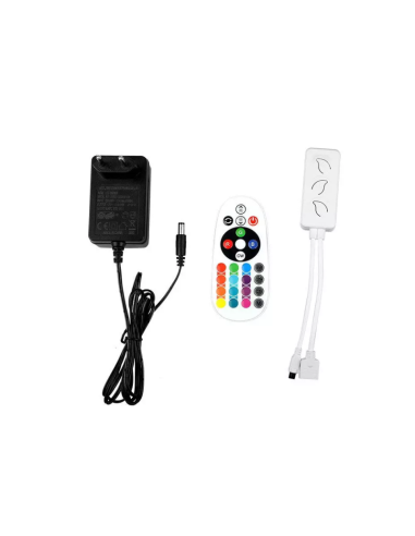 Kit per Strip LED SMD5050 4W/m 54LED/m RGB e 3in1 5 metri 12V Con Controllo Wifi-preview40