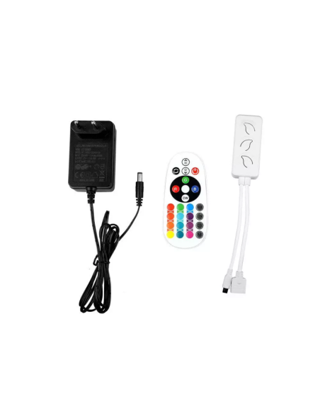 Kit per Strip LED SMD5050 4W/m 54LED/m RGB e 3in1 5 metri 12V Con Controllo Wifi-preview40