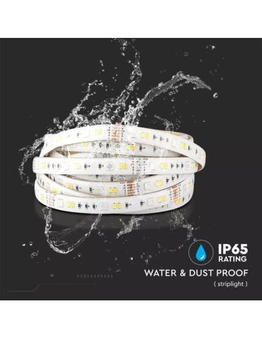 Kit per Strip LED SMD5050 4W/m 54LED/m RGB e 3in1 5 metri 12V Con Controllo Wifi-preview43