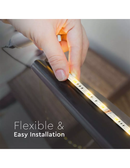 Kit per Strip LED SMD5050 4W/m 54LED/m RGB e 3in1 5 metri 12V Con Controllo Wifi-preview47