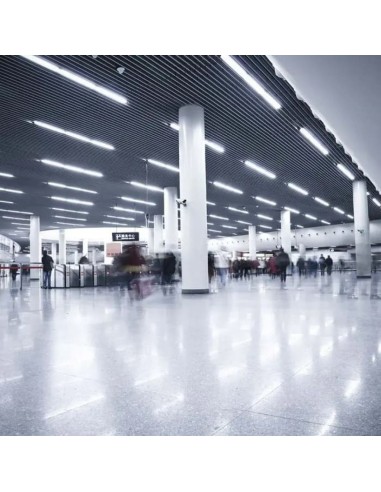 Plafoniera LED Chip Samsung Prismatica 40W 120LM/W 120cm 6400K IP20-prodotto in ambiente