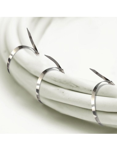 Fascetta per Cavi in Acciaio Inossidabile 4 6*300mm (Confezione 100 pezzi)-preview 4872