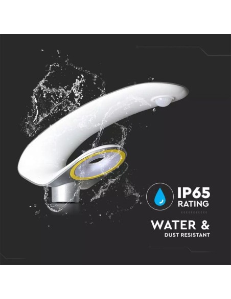 Lampada LED da giardino 20W Con Pannello Solare 6400K Con Sensore PIR IP65-preview 3134